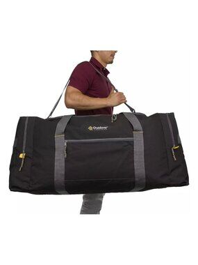 Outdoor Products Mountain Duffle NWT 15”X 30” Black 3 Pocket Travel Pouch Adjust